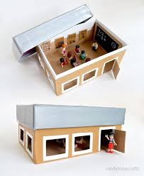 Mais aussi la qualité et l'exigence graphique. Diy Les Maisons Miniatures En Bois Et Carton Maison En Carton Jouets En Carton Enfant