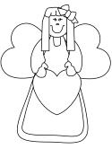 Print & download fairy coloring pages for adults. Angel Coloring Pages