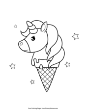 Unicorn stamps summer stamps commercial use ice cream stamps unicorn coloring page unicorn party pineapple stamps sun and fun. Unicorn Ice Cream Cone Unicorn Coloring Pages Unicorn Coloring Coloring Pages