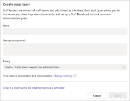 Maybe you would like to learn more about one of these? Create A Staff Team In Microsoft Teams