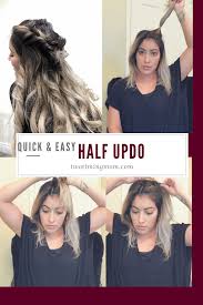Wedding hairstyles for medium/long hair tutorial ❤ quick and easy updos. Quick Easy Half Updo Two Timing Mom