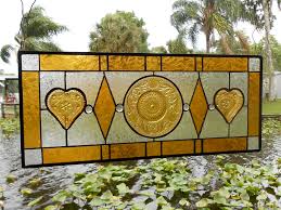 Thus reducing your carbon footprint. Buy Handmade Stained Glass Transom Window Sandwich Glass Stained Glass Plate Panel With Vintage Tiara Hearts Made To Order From Artfulfolk Stained Glass Custommade Com