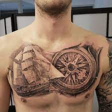 125 Best Compass Tattoos For Men Cool Design Ideas 2021 Compass Tattoo Men Compass Tattoo Tattoos For Guys