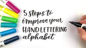Misulove hand lettering pens, modern calligraphy brush pens art markers for beginners alphabet design. 5 Steps To Improve Your Hand Lettering Alphabet Youtube