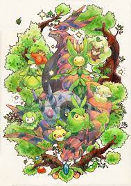 Gt Lt D Antenas Beige Background Baya Flor Cottonee Grass Type Pokemon Pokemon Backgrounds Pokemon