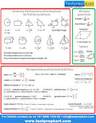 Important Geometry Formulas For Sat 2 Studying Math Sat Prep Geometry Formulas