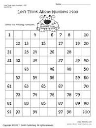 24 Thorough Fill In The Blank Number Chart Worksheets