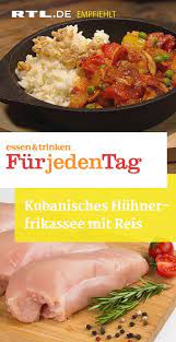 Kubanisches Huhnerfrikassee Mit Reis Essen Und Trinken Rezepte Huhner Frikassee Frikassee