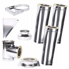 Kit conduit isolé 3m double paroi ø - dimensions: 180 mm ...