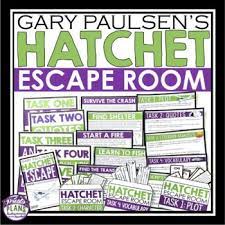 Hatchet Escape Room Novel Activity Help Your Students Review Plot Character Conflict Charact Hatchet Book Activities Hatchet Book Study Hatchet Novel Study