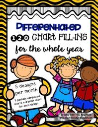 Differentiated 120 Chart Fill Ins For The Whole Year