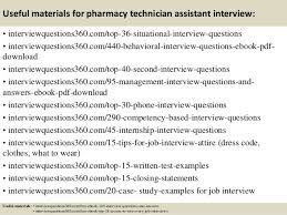The phone interview is a great sign that you have made it through the first level of cuts, but now your competition will be tough. Top 10 Pharmacy Technician Assistant Interview Questions And Answers