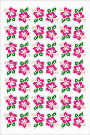 Hibiscus Stickers Can Be Used For Tracking Sheets Faces 100 Increments Career Chats Etc Festa De Aniversario Flamingo Festa Moana Festa Moama