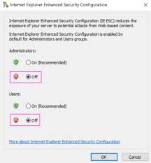 Content Within This Application Coming From The Website Listed Below Is Being Blocked By Internet Explorer Enhanced Security Configuration When Running Standard Reports