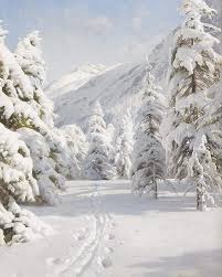 Peder Monsted Paesaggio Invernale 1920 Paesaggi Disegni Di Paesaggi Sfondi