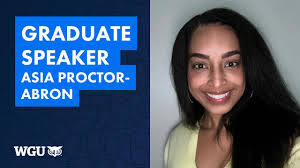 Graduate Speaker Asia Proctor Abron, School of Business
