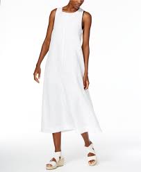 Eileen Fisher Organic Linen A Line Dress Regular Petite Reviews Dresses Women Macy S A Line Dress Dresses Womens Dresses