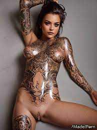Porn image of 18 wet realistic art perfect body piercing woman nude created  by AI