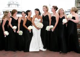 Project Wedding Black Bridesmaid Dresses Black White Wedding Black Bridesmaids