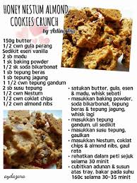 Biskut Almond Cookies Biscuit Recipe Cereal Cookies