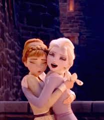 Frozen Anna And Elsa Hugging GIF | GIFDB.com