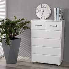 Visit one of our showrooms or shop online for a new dresser. 6 Drawer Dresser In Home Heavy Duty Mdf Tall Dressers For Bedroom Chest Of Drawers Side Table With Metal Legs Vertical Storage Cabinet For Closet Entryway Hallway Nursery Office White Q14235