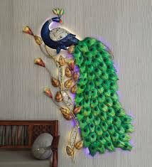 They are one of the largest flying birds. Buy Wrought Iron Peacock In Multicolour With Led Wall Art By Accurate Online Wildlife Metal Art Metal Wall Art Home Decor Pepperfry Product