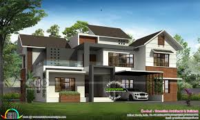 Modern Sloped Roof 4 Bedroom House Architecture Kerala Home Design Bloglovin