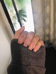 First Time Doing My Own Gel Nails Nailsart Diy Nails At Home Diy Nails Nails