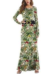 Ninkisann Women S Christmas Costume Xmas 3d Print Dress Https Www Amazon Com Dp B07j Long Sleeve Print Dress Christmas Maxi Dress Long Sleeve Maxi Dress