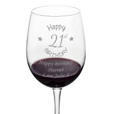Shop and customize these 21st accessories designs. Personalised 21st Birthday Wine Glass