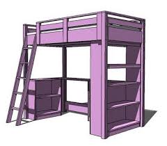 Under Loft Bed Tall Bookcase Build A Loft Bed Loft Bed Plans Loft Bed