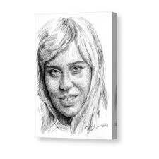 Barry Gibb sketch Canvas Print