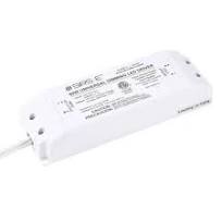 SIRS-E 12V 60W Phase / TRIAC Constant Voltage Dimmable LED Driver for LED  Strip Lights, with Removable AC Cord, White