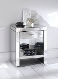 The breshay 6 drawer storage chest is a versatile storage solution for office, kitchen, bedroom, or anywhere where an organization is needed. Furniture Small Square Venetian Mirrored Bedside Table With Bookshelf Storage And Drawer With Stainle Mirror Bedside Mirror Bedside Table Mirrored Side Tables