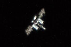 Image result for international space station through telescope