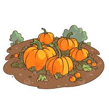 Pumpkin Patch Clipart Pumpkins On The Ground Vector Illustration Cartoon,  Pumpkin Clipart, Cartoon Clipart, Ground Clipart PNG and Vector with  Transparent Background for Free Download