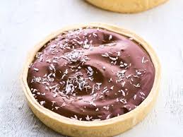Recette Tartelette Chocolat Noix De Coco Express Ingredients 4 Personnes 1 Pate Sablee 200 G De Chocolat Noir 10 Cl De Chocolat Recette Recette Dessert