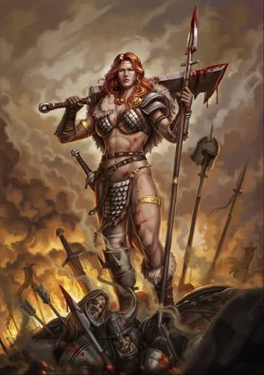 Mike Zairos Pifano - The Crimson Goddess - FanArt Red Sonja 50 years  Aniversary