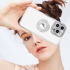 Losin Kompatibel mit iPhone 15 Pro Max Glitzer Hülle mit Logo View für  Frauen Mädchen Luxus Süß Diamant Hülle Bling Kamera Schutz Weich Klar TPU  ...