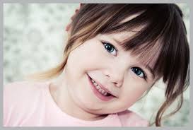 Little Girl With Fair Skin Brown Hair And Beautiful Blue Eyes Black Hair Green Eyes Beautiful Blue Eyes Green Hair