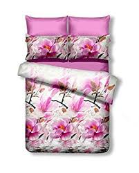 Decoking Premium 90602 Bettwasche 200x200 Cm Mit 2 Kissenbezugen 80x80 3d Bettwascheset Bettbezuge Microfas Kissenbezug 80x80 Reissverschluss Blumen Kissenbezug