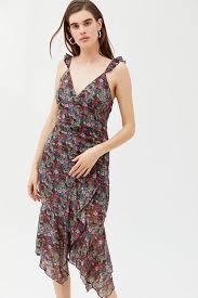 Dress Forum Mesh Ruffle Midi Dress In 2020 Midi Ruffle Dress Dresses To Wear To A Wedding Floral Midi Dress