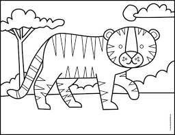 For boys and girls, kids and adults, teenagers and toddlers, preschoolers and older kids at school. How To Draw A Tiger Art Projects For Kids