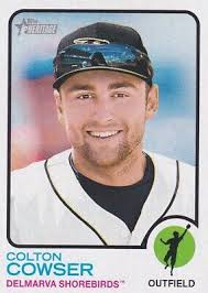 2022 Topps Heritage Minors #129 Colton Cowser Orioles Rookie Card