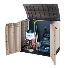 Browse wheely bin storage and keep your unsightly bins neatly tucked away. Keter Store It Out Arc Plastic Garden Storage Box Diy At B Q