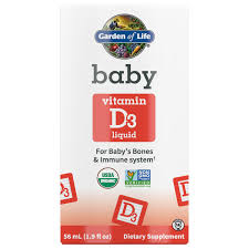 Your baby's doctor probably recommends that you supplement your baby with 400 iu/day of vitamin d, as per the aap 2008 recommendation. Baby Vitamin D3 Liquid Shelf Stable 56ml 1 9 Oz Garden Of Life