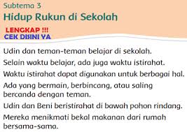 Lengkap Kunci Jawaban Tematik Kelas 2 Tema 1 Hidup Rukun Kunci Jawaban Tematik Lengkap Terbaru Simplenews