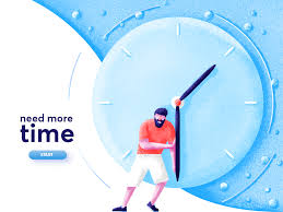 Need More Time Graphic Design Illustration Flat Design Illustration Creative Poster Design