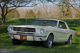 Image result for Wimbledon White 1964 Mustang